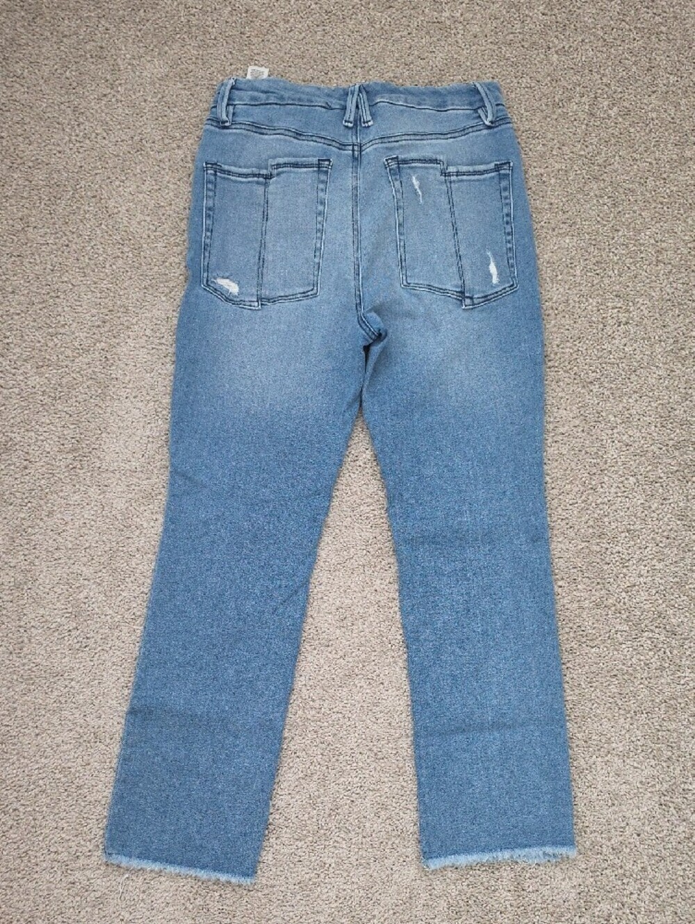 Good American Light Blue Straight-Leg Jeans - Picture 5 of 7
